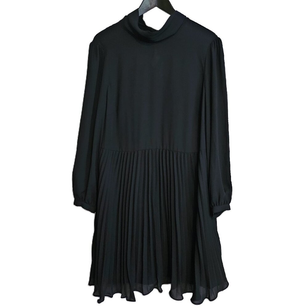NWT M & S COLECTION Marks & Spencer Long Sleeve Pleated Mini Dress Size 12